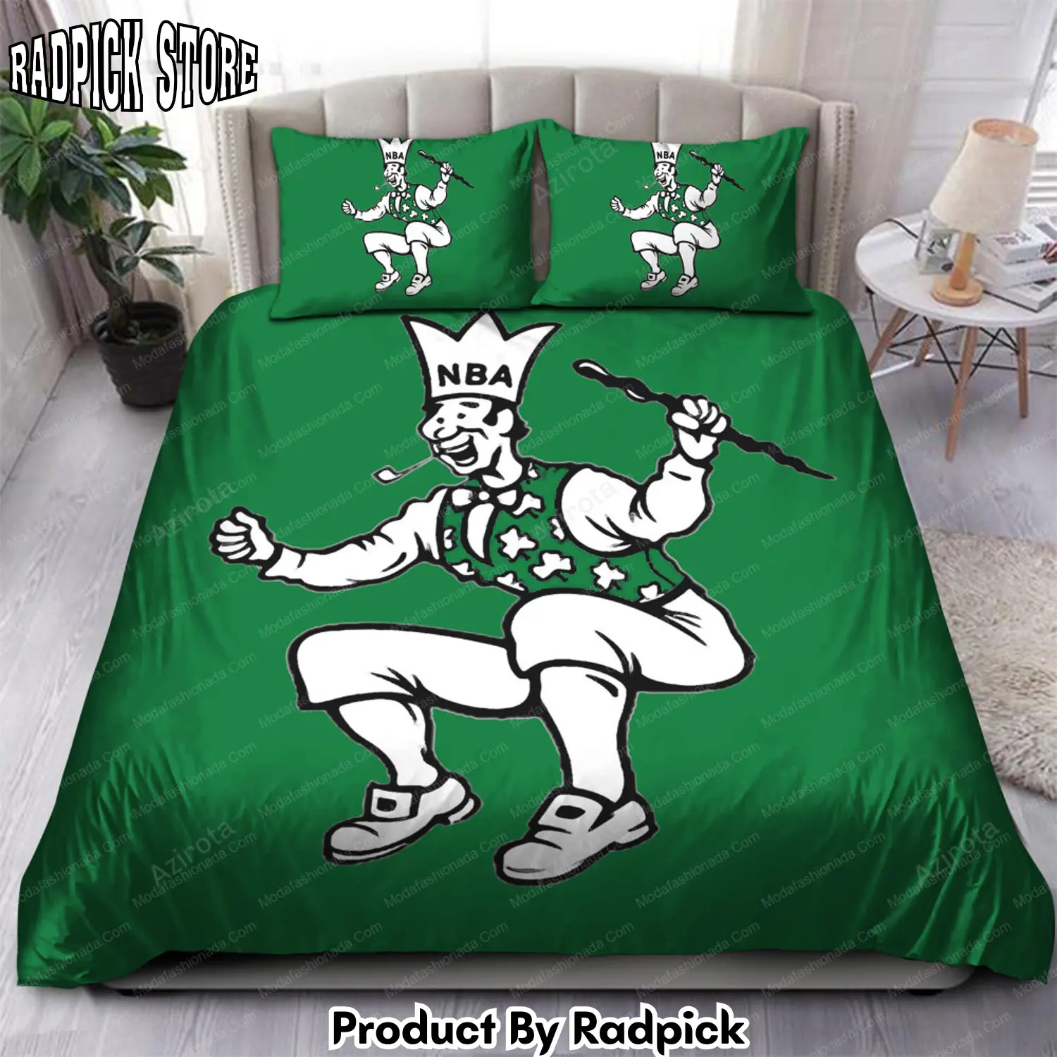 Radpick logo boston celtics 119 bedding sets rp3279035